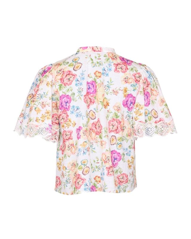 byTiMo  Cotton Slub Blouse Flora