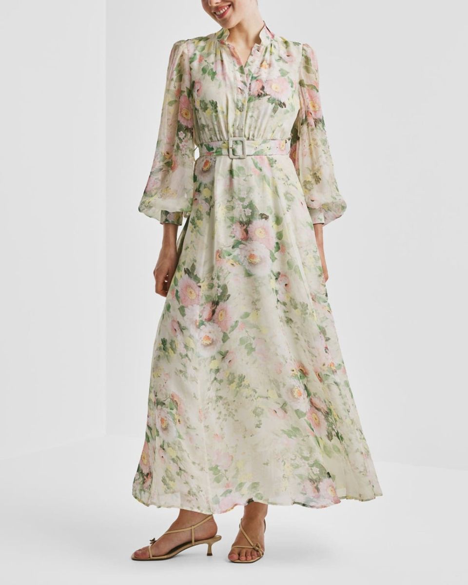 byTiMo Organza Belt Dress Watercolour Dreams