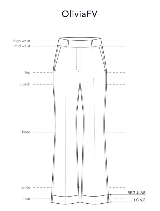 Five Units Olivia 226 Meteorite Pinstripe Regular Length
