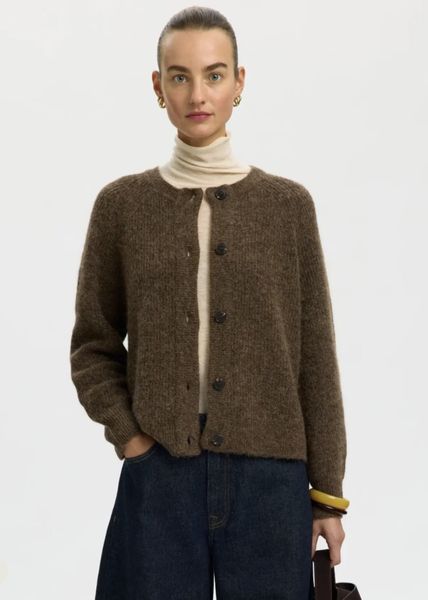 Hovedbilde Selected Femme Lulu Knit Cardigan Dachshund Melange