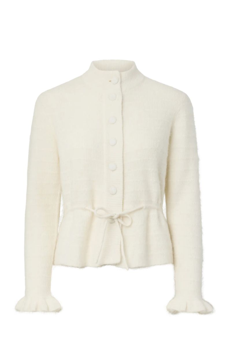 YAS Thellis Knit Cardigan Star White 