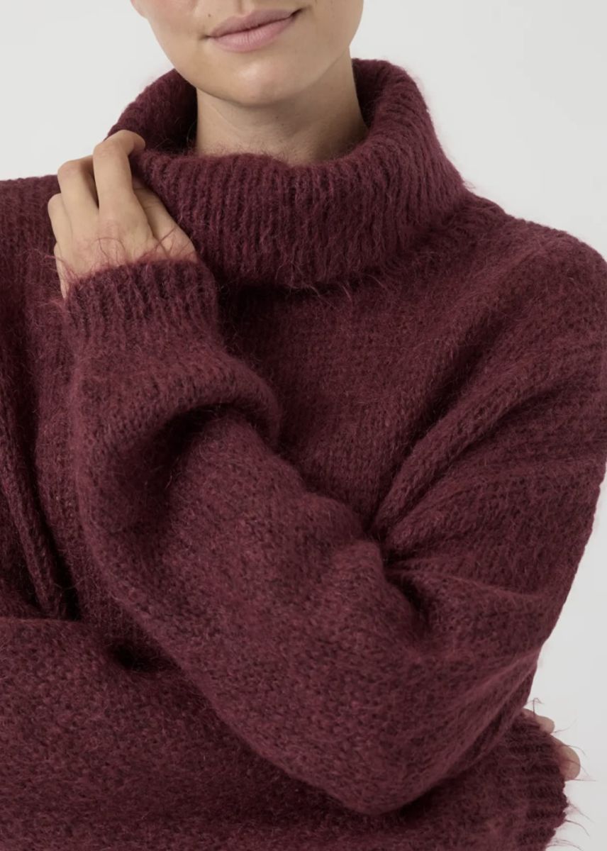 Yas Lambi Knit rollneck pullover  Port Royal