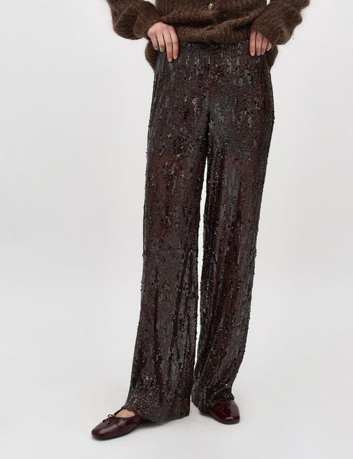 Hovedbilde MbyM Kanita Sequins trousers brown