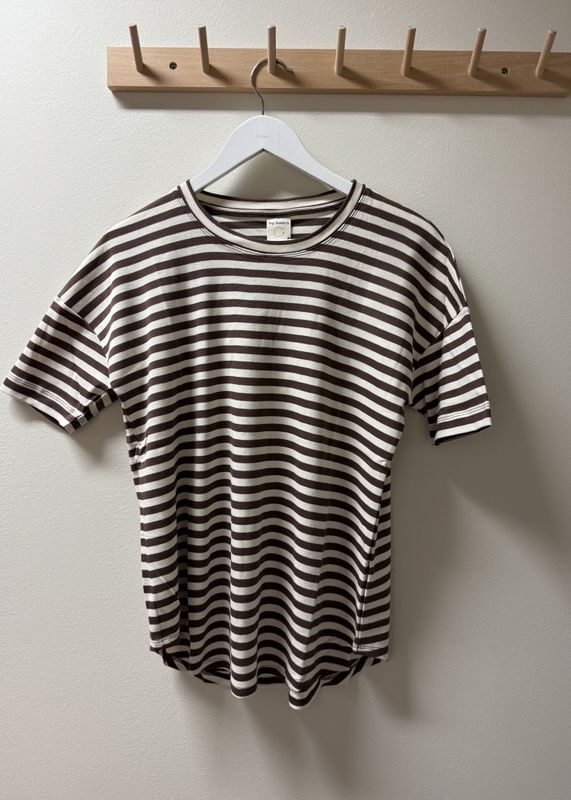by Basic shirt loose raw white/ chestnut