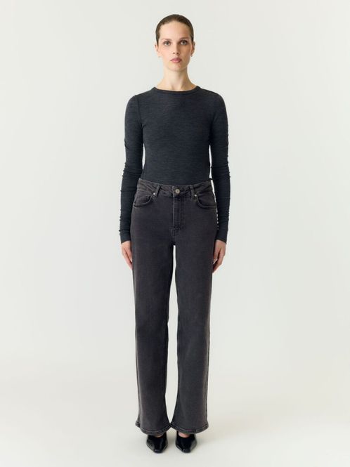 Hovedbilde YAS Rosie Straight Jeans Dark Grey Denim 