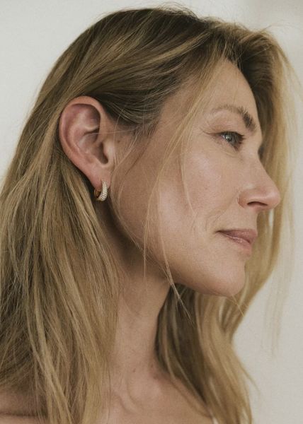 Hovedbilde ANI Jewels Pavé Ellipse Earrings Gold