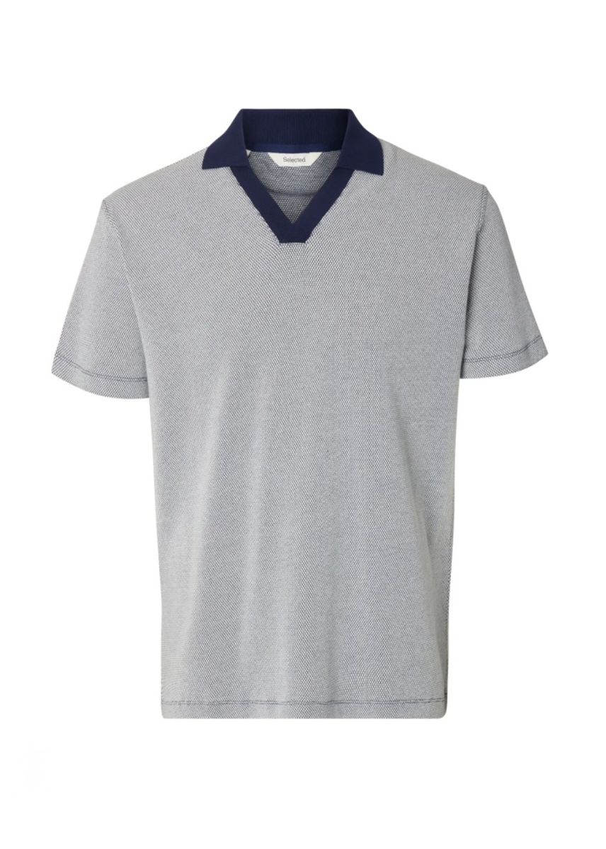 Selected Homme Kai Polo Ocean Cavern Stripe
