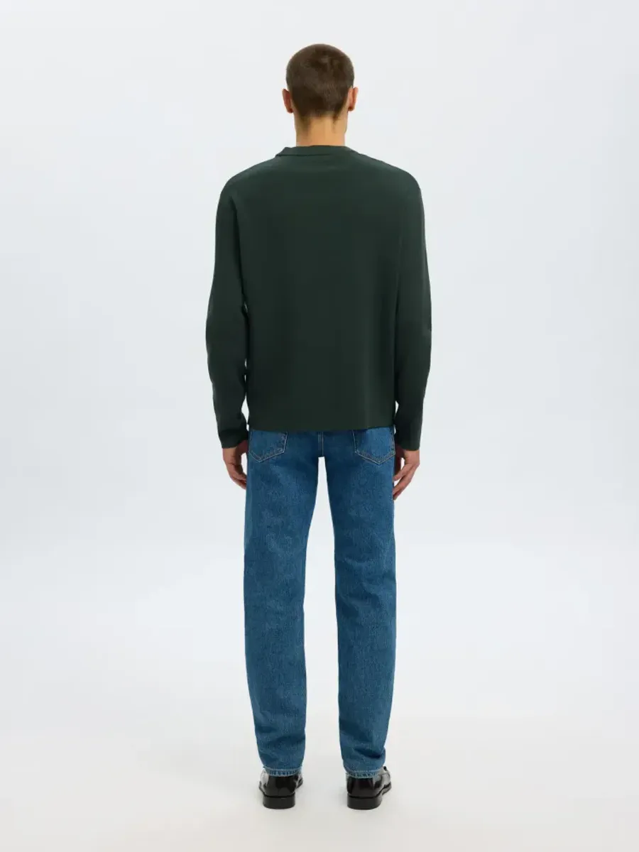 Selected Homme Teller Relaxed Crewneck Deep Forest