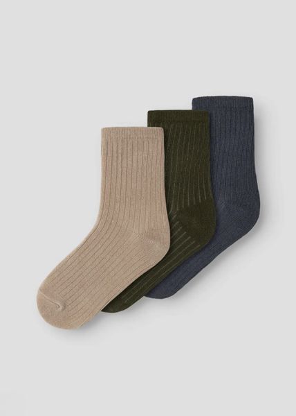 Hovedbilde Name It Nobbu Sokker 3pk. Ombre Blue, Olive, Sesam