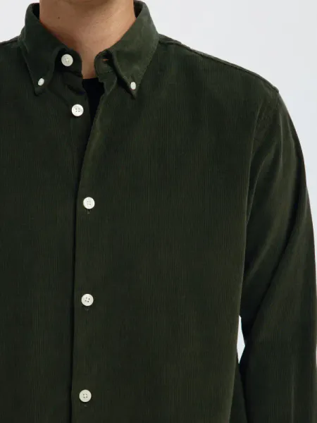 Hovedbilde Selected Homme Danni Cord Skjorte Deep Forest