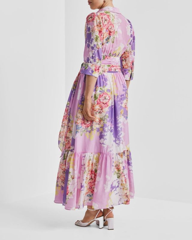 ByTiMo Organza Tieband Dress Purple Meadow