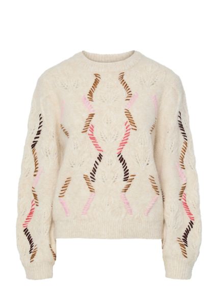 Hovedbilde YAS Gabbi Knit Pullover Birch Melange