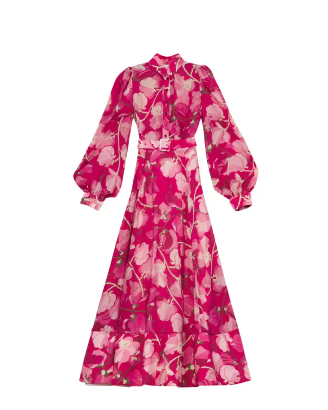 byTiMo Viscose belt dress AMOUR