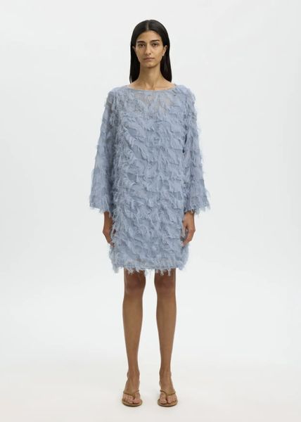 Hovedbilde Selected Femme Myline Relaxed Boatneck Dress Dusty Blue 