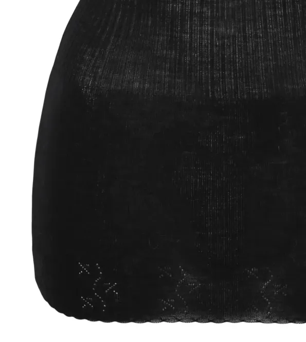 Hovedbilde Vera & William Vintage Lace Camisole Merino Silk Black