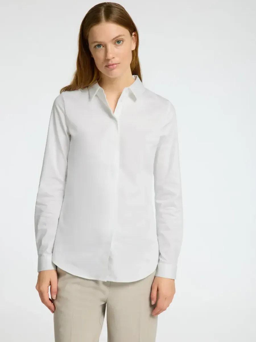 Selected Femme Fromie Fitted Shirt Brighte White