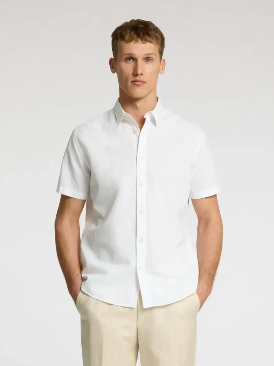 Selected Homme Reg-Sun Shirt White
