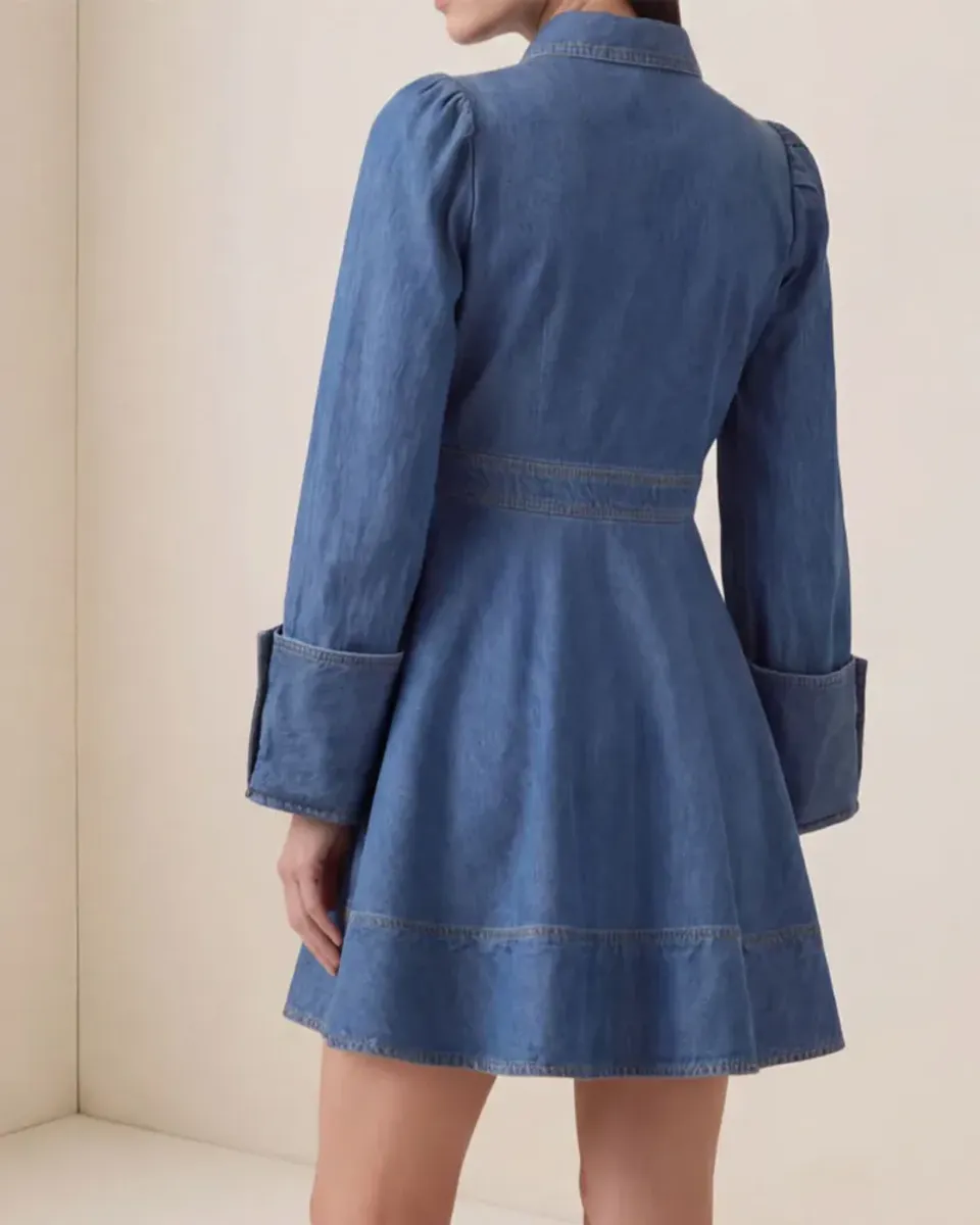 byTiMo Denim Mini Dress French Blue SS26