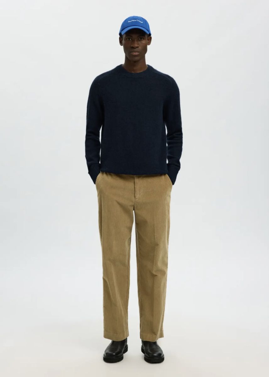 Selected Homme Rai Knit Crew Neck Sky Captain