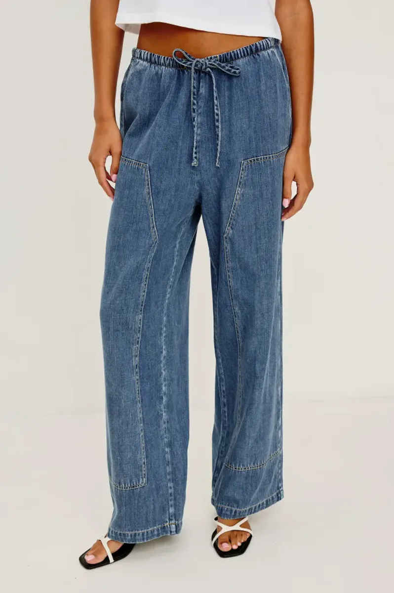 Rails Sanderson Denim Bukse Antique Blue 