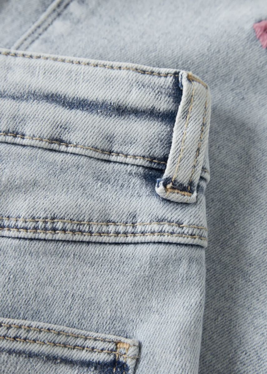 Name It Frose Wide Jeans Light Blue Bleached Denim
