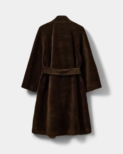 Hovedbilde Sofie Schnoor Margit Wool Fur Coat Dark Brown