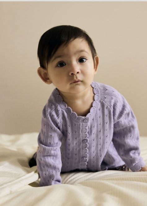 Hovedbilde Name It Oxenia Knit Cardigan Heirlom Lilac 100% økologisk ...