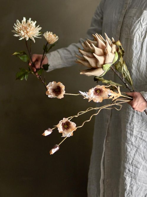 Hovedbilde Bloomingville Poppy Stilk Natur Kunstige blomster