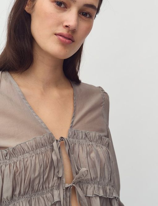 Hovedbilde MbyM Visilla Shirt Blouse Ultimate Gray