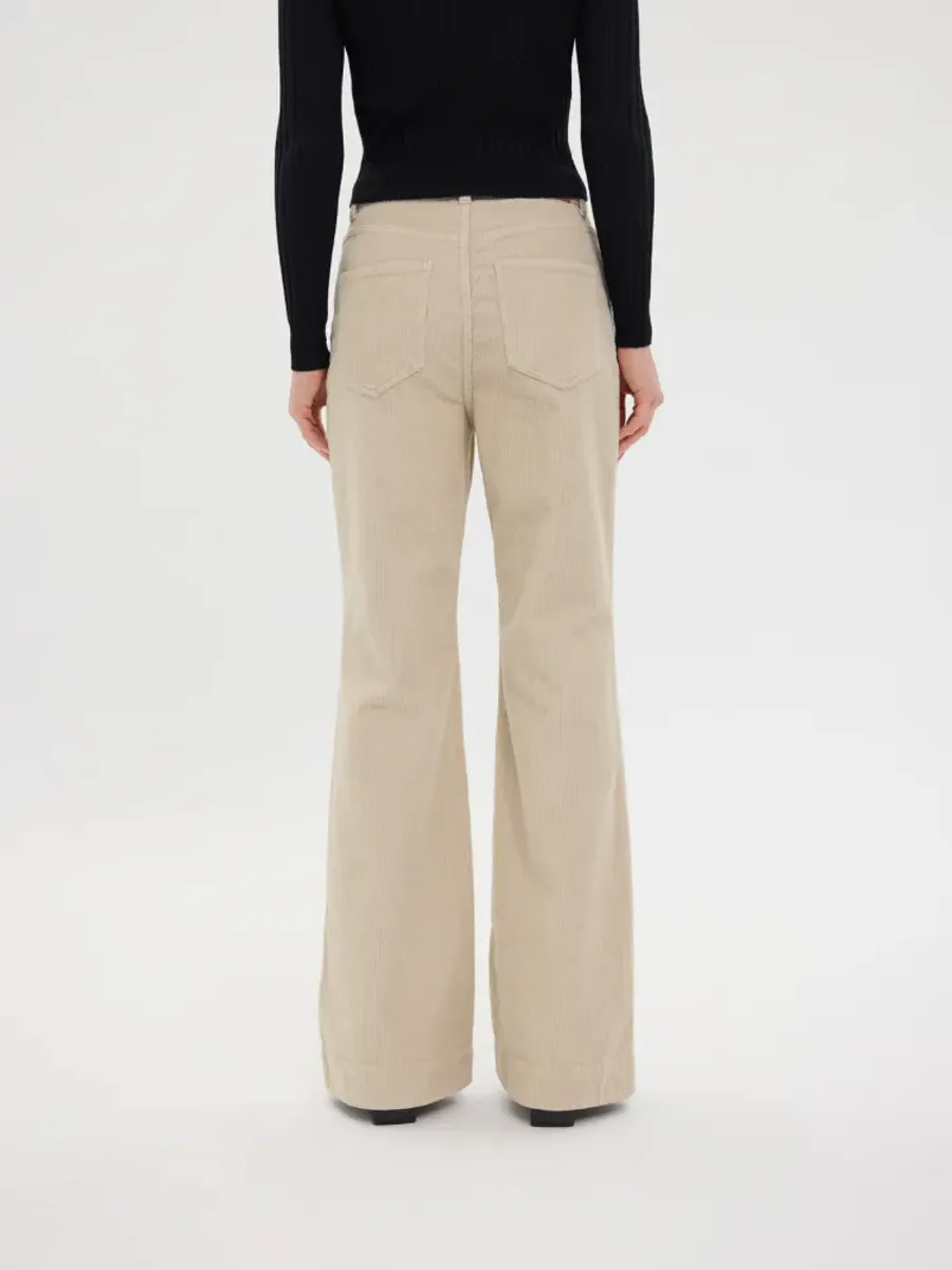 Five Units Odette Cordfløyel Winter White Regular