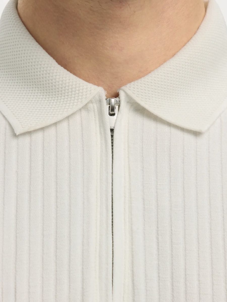 Selected Homme Fave Structure Polo Cloud Dancer